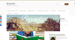 Desktop Screenshot of bergvliet.co.za